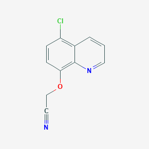 molecular formula C11H7ClN2O B15068037 2-((5-Chloroquinolin-8-yl)oxy)acetonitrile CAS No. 58889-12-6