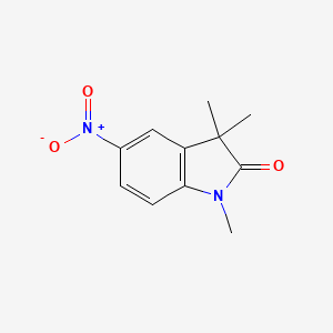 molecular formula C11H12N2O3 B15068043 1,3,3-Trimethyl-5-nitroindolin-2-one 