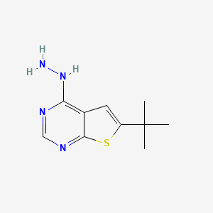 6-(tert-Butyl)-4-hydrazinylthieno[2,3-d]pyrimidine