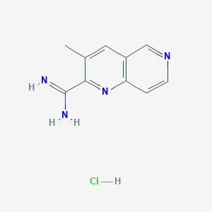 3-Methyl-1,6-naphthyridine-2-carboximidamide hydrochloride