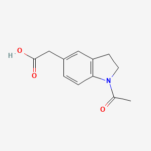 molecular formula C12H13NO3 B15068079 2-(1-Acetylindolin-5-yl)acetic acid 