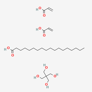 molecular formula C29H56O10 B1506811 2,2-Bis(hydroxymethyl)propane-1,3-diol;octadecanoic acid;prop-2-enoic acid CAS No. 92092-01-8