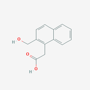 molecular formula C13H12O3 B15068138 2-(Hydroxymethyl)naphthalene-1-acetic acid 