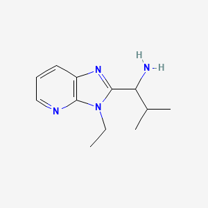 1-(3-Ethyl-3H-imidazo[4,5-b]pyridin-2-yl)-2-methylpropan-1-amine