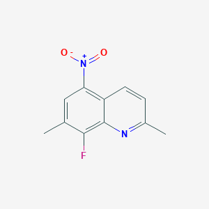 8-Fluoro-2,7-dimethyl-5-nitroquinoline