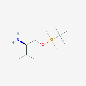 molecular formula C11H27NOSi B15068185 (R)-1-((tert-Butyldimethylsilyl)oxy)-3-methylbutan-2-amine 