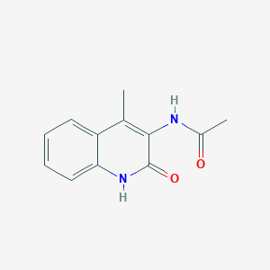 N-(4-methyl-2-oxo-1H-quinolin-3-yl)acetamide