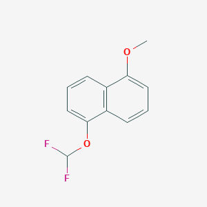 molecular formula C12H10F2O2 B15068209 1-(Difluoromethoxy)-5-methoxynaphthalene 