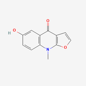 6-Hydroxy-9-methylfuro[2,3-b]quinolin-4(9H)-one