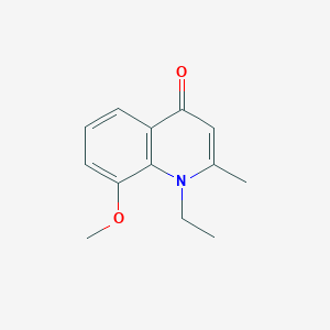 molecular formula C13H15NO2 B15068247 1-Ethyl-8-methoxy-2-methylquinolin-4(1H)-one 