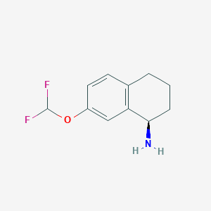 molecular formula C11H13F2NO B15068277 (R)-7-(Difluoromethoxy)-1,2,3,4-tetrahydronaphthalen-1-amine 