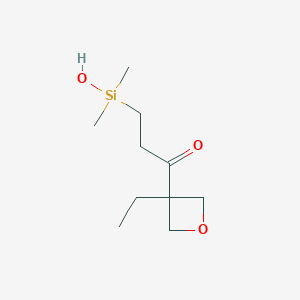 1-(3-Ethyloxetan-3-yl)-3-(hydroxydimethylsilyl)propan-1-one