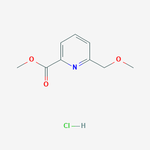 molecular formula C9H12ClNO3 B15068308 Methyl 6-(methoxymethyl)picolinate hydrochloride CAS No. 579500-17-7