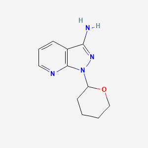 1-(Tetrahydro-2H-pyran-2-yl)-1H-pyrazolo[3,4-b]pyridin-3-amine