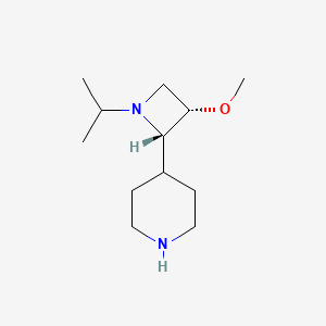 4-((2S,3S)-1-Isopropyl-3-methoxyazetidin-2-yl)piperidine