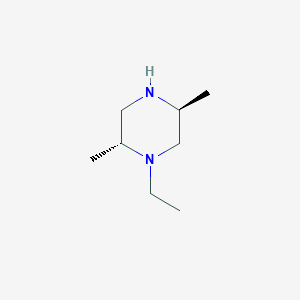 molecular formula C8H18N2 B1506835 (2R,5S)-rel-1-Ethyl-2,5-dimethylpiperazine CAS No. 1072102-65-8