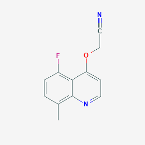 2-((5-Fluoro-8-methylquinolin-4-yl)oxy)acetonitrile