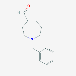 molecular formula C14H19NO B15068363 1-Benzylazepane-4-carbaldehyde 