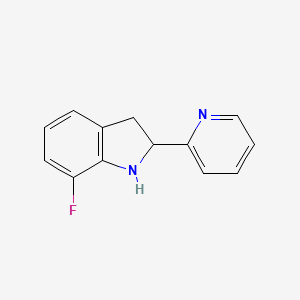 7-Fluoro-2-(pyridin-2-yl)indoline