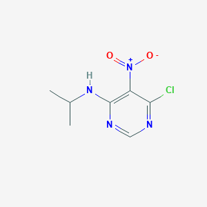 molecular formula C7H9ClN4O2 B15068388 6-Chloro-N-isopropyl-5-nitropyrimidin-4-amine CAS No. 25710-25-2