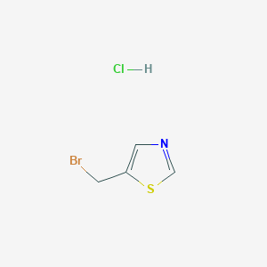 molecular formula C4H5BrClNS B15068400 5-(Bromomethyl)thiazole hydrochloride 