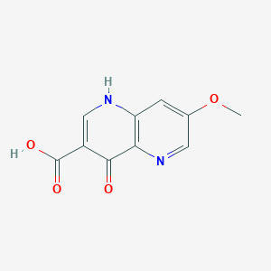 molecular formula C10H8N2O4 B15068426 7-Methoxy-4-oxo-1,4-dihydro-1,5-naphthyridine-3-carboxylic acid 