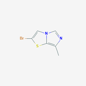 molecular formula C6H5BrN2S B15068435 2-Bromo-7-methylimidazo[5,1-b]thiazole CAS No. 1379323-96-2