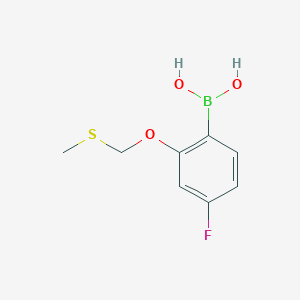 molecular formula C8H10BFO3S B15068444 4-Fluoro-2-(methylthiomethoxy)phenylboronic acid CAS No. 958454-08-5