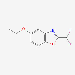 molecular formula C10H9F2NO2 B15068448 2-(Difluoromethyl)-5-ethoxybenzo[d]oxazole 