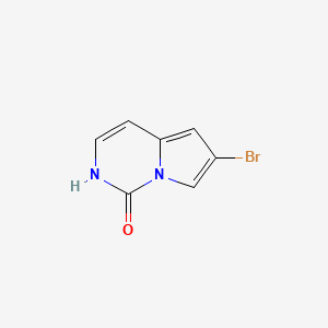 molecular formula C7H5BrN2O B15068452 6-bromo-pyrrolo[1,2-c]pyrimidin-1(2H)-one 