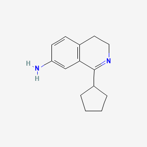 1-Cyclopentyl-3,4-dihydroisoquinolin-7-amine