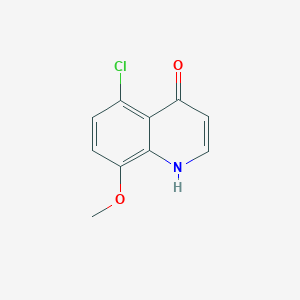 molecular formula C10H8ClNO2 B15068477 5-Chloro-8-methoxyquinolin-4-ol CAS No. 1153084-29-7