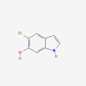 molecular formula C8H6BrNO B15068498 5-Bromo-1H-indol-6-ol 