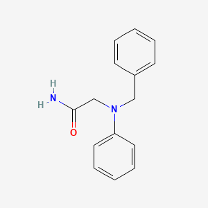 2-[Benzyl(phenyl)amino]acetamide