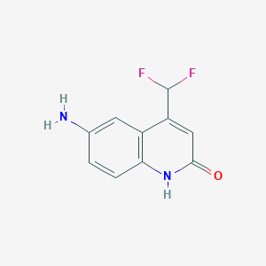 6-Amino-4-(difluoromethyl)quinolin-2(1H)-one