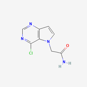 molecular formula C8H7ClN4O B15068608 2-(4-chloro-5H-pyrrolo[3,2-d]pyrimidin-5-yl)acetamide CAS No. 919278-53-8