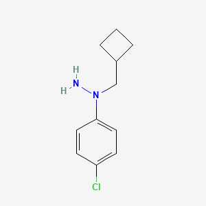 1-(4-Chlorophenyl)-1-(cyclobutylmethyl)hydrazine