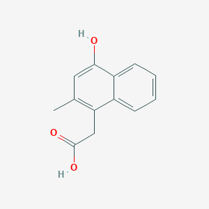 2-(4-Hydroxy-2-methylnaphthalen-1-yl)acetic acid