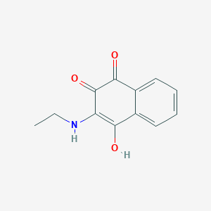 3-(Ethylamino)-4-hydroxynaphthalene-1,2-dione