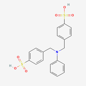 molecular formula C20H19NO6S2 B1506867 4,4'-((Phenylimino)bis(methylene))bis(benzenesulphonic) acid CAS No. 94166-71-9
