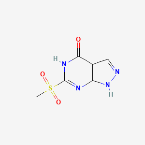 6-(Methylsulfonyl)-5,7a-dihydro-1H-pyrazolo[3,4-d]pyrimidin-4(3aH)-one