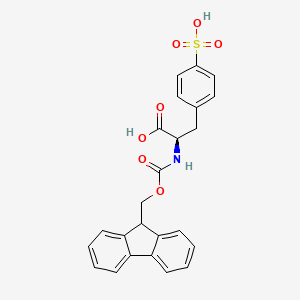 molecular formula C24H21NO7S B1506870 D-Phenylalanine,N-[(9H-fluoren-9-ylmethoxy)carbonyl]-4-sulfo- 