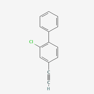 molecular formula C14H9Cl B15068733 2-Chloro-4-ethynyl-1,1'-biphenyl 