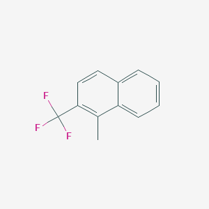 molecular formula C12H9F3 B15068735 1-Methyl-2-(trifluoromethyl)naphthalene 