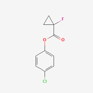 molecular formula C10H8ClFO2 B15068742 4-Chlorophenyl 1-fluorocyclopropanecarboxylate 