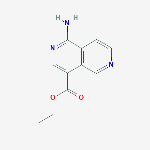 Ethyl 1-amino-2,6-naphthyridine-4-carboxylate