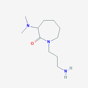 1-(3-Aminopropyl)-3-(dimethylamino)azepan-2-one