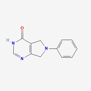 6-Phenyl-6,7-dihydro-5H-pyrrolo(3,4-d)pyrimidin-4-ol