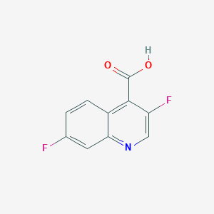 molecular formula C10H5F2NO2 B15068792 4-Quinolinecarboxylic acid, 3,7-difluoro- CAS No. 834884-20-7