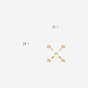 molecular formula Br4H2Pt B1506880 Dihydrogen tetrabromoplatinate CAS No. 36732-60-2